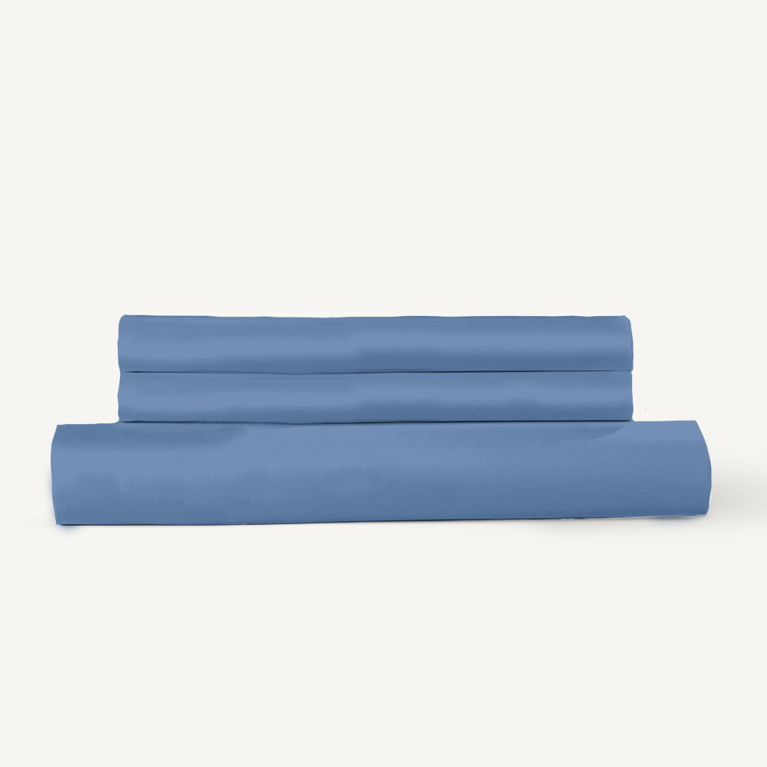 Pillow Cover + Fitted Sheet (3 Pcs Set) - Classic White