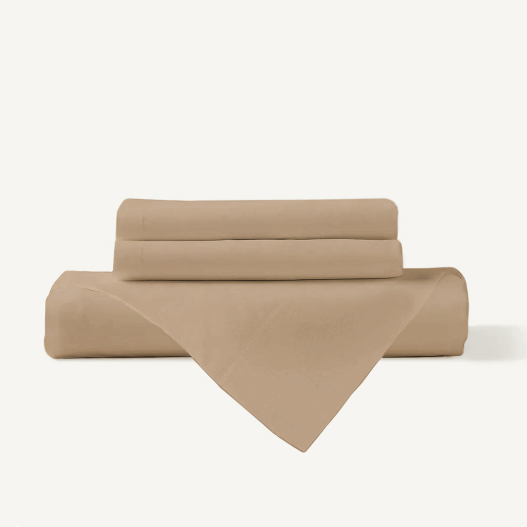 Pillow Cover + Flat Sheet (3 Pcs Set) - Classic White