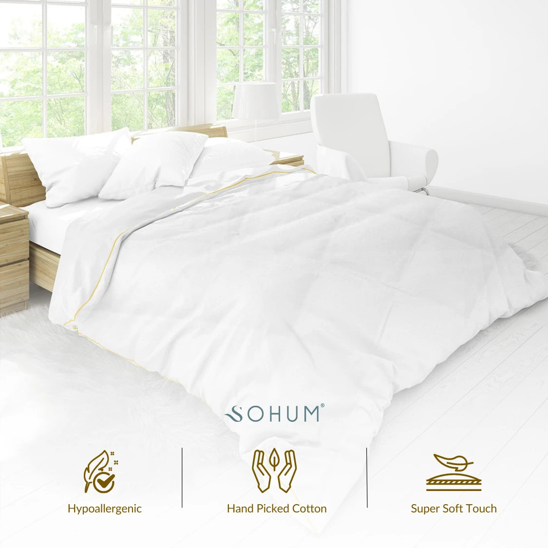 White Quilt Luxury Heavy Fibre Filling