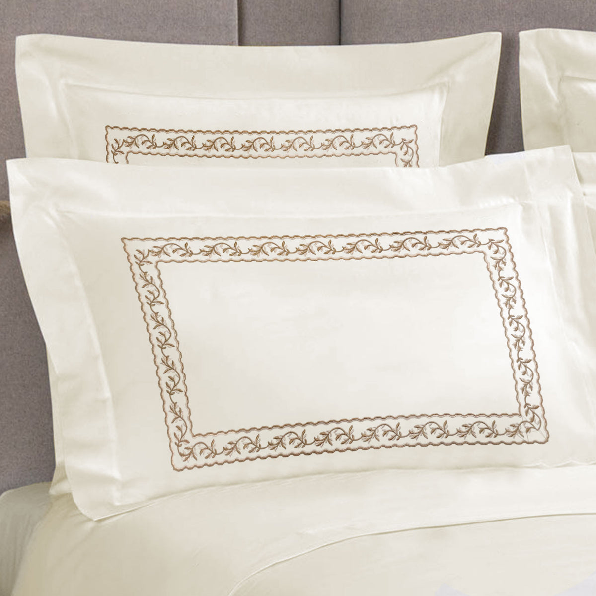 Bedsheet with Pillow Cover - Autumn Embroidery