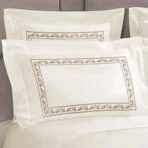 Bedsheet with Pillow Cover - Autumn Embroidery