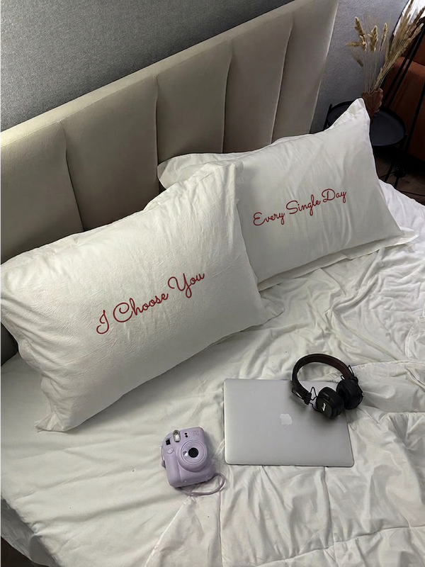 Pillow Cover (Set of 2) | Customizable Message
