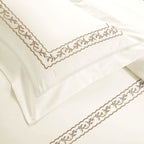 Bedsheet with Pillow Cover - Autumn Embroidery