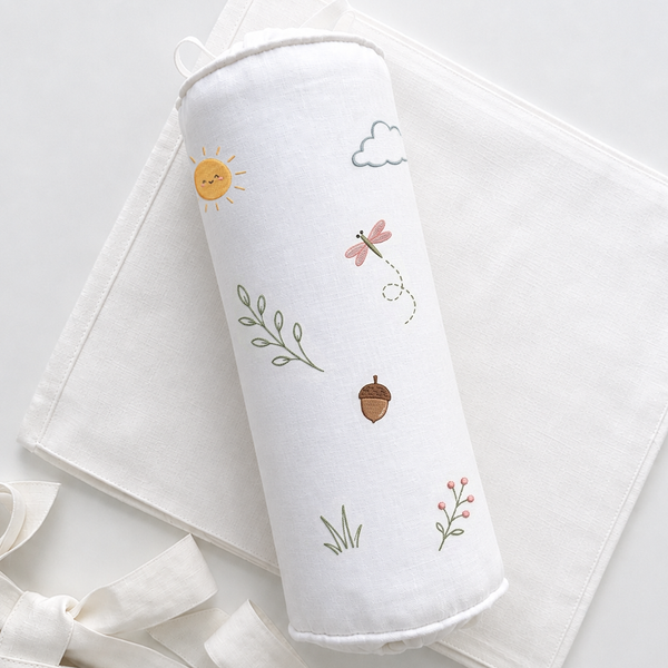 Baby Bolster Cover | Fairy Garden