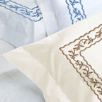 Bedsheet with Pillow Cover - Autumn Embroidery