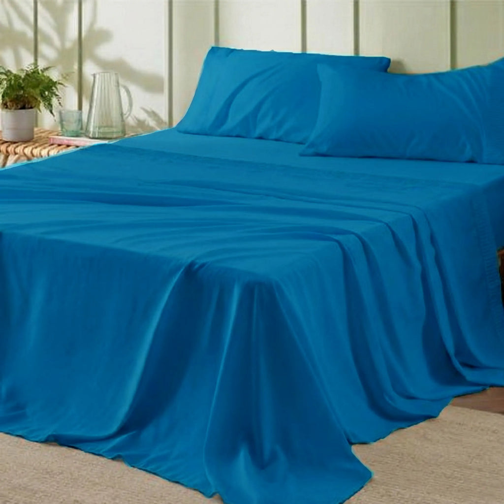 Pillow Cover + Flat Sheet (3 Pcs Set) - Eucalyptus