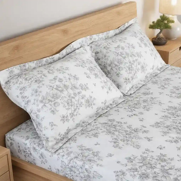 Sohum Printed Bedsheet Set | 300 TC