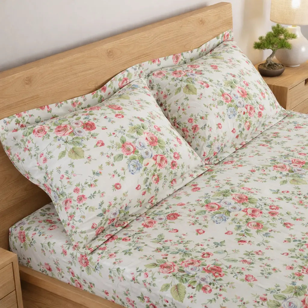 Sohum Printed Bedsheet Set | 300 TC
