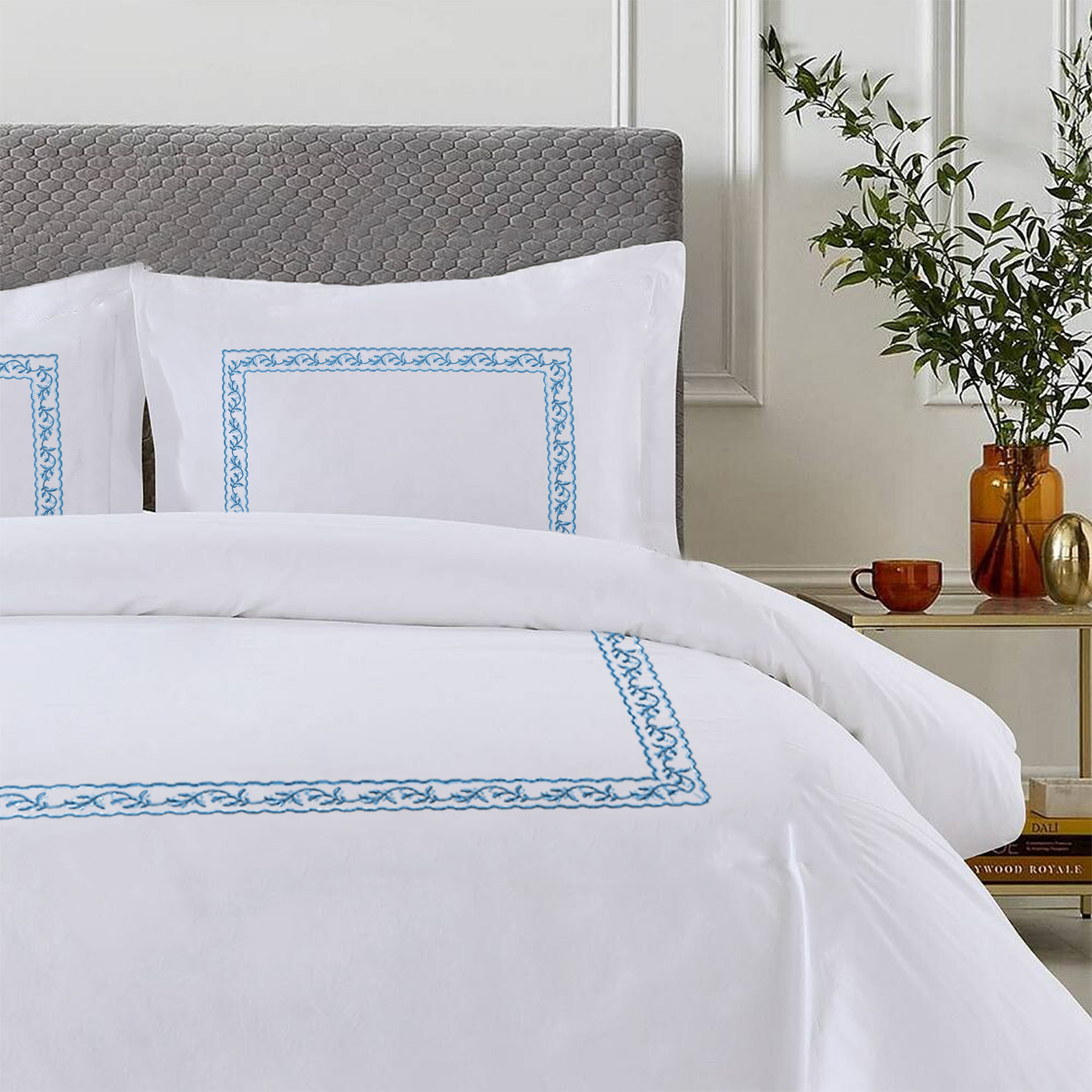 Winter Sheet Set (4 Pcs Set) - Autumn Embroidery