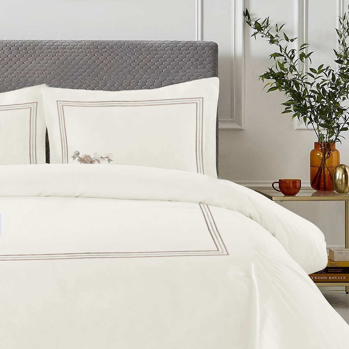 Winter Sheet Set (4 Pcs Set) - Bloom Embroidery