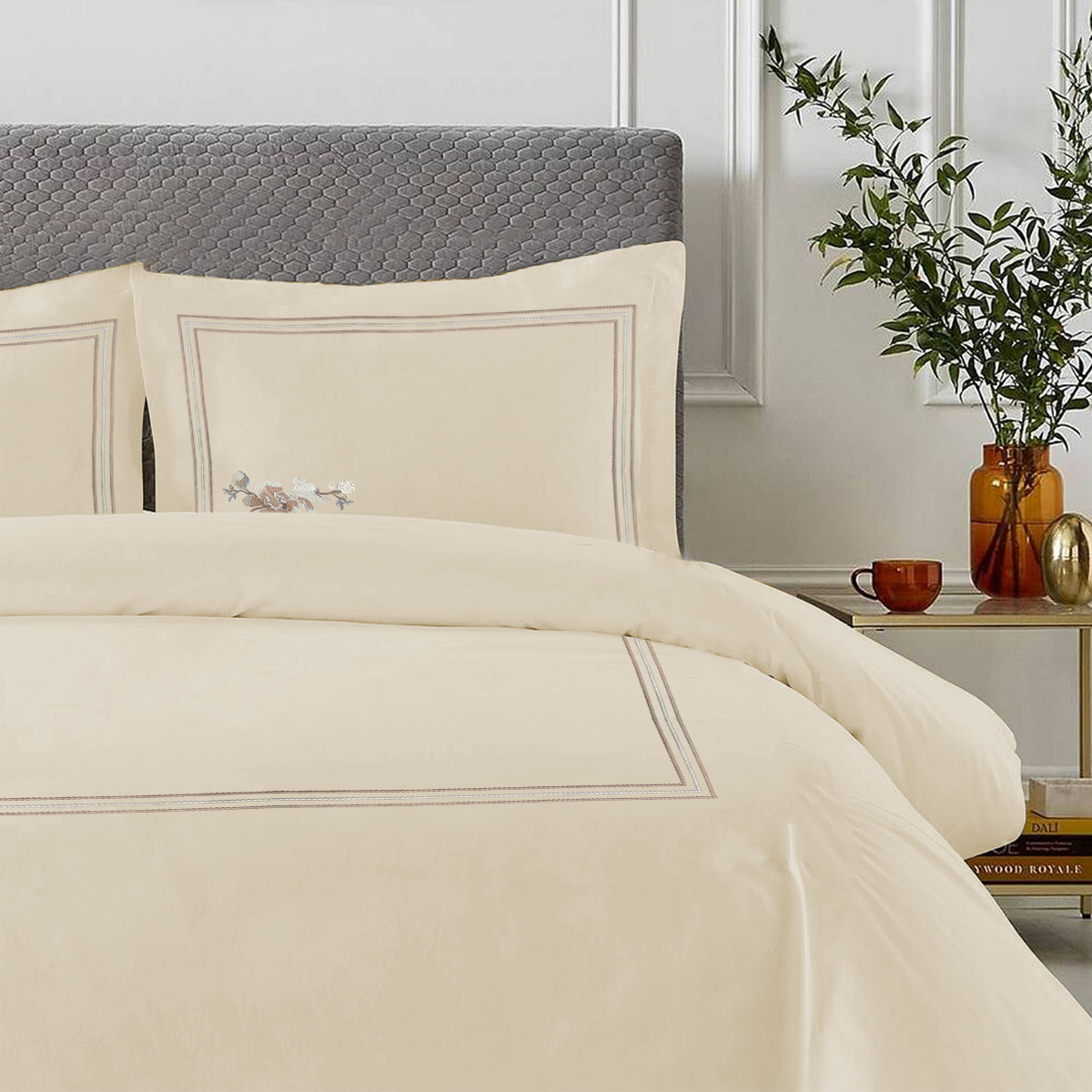 Winter Sheet Set (4 Pcs Set) - Bloom Embroidery