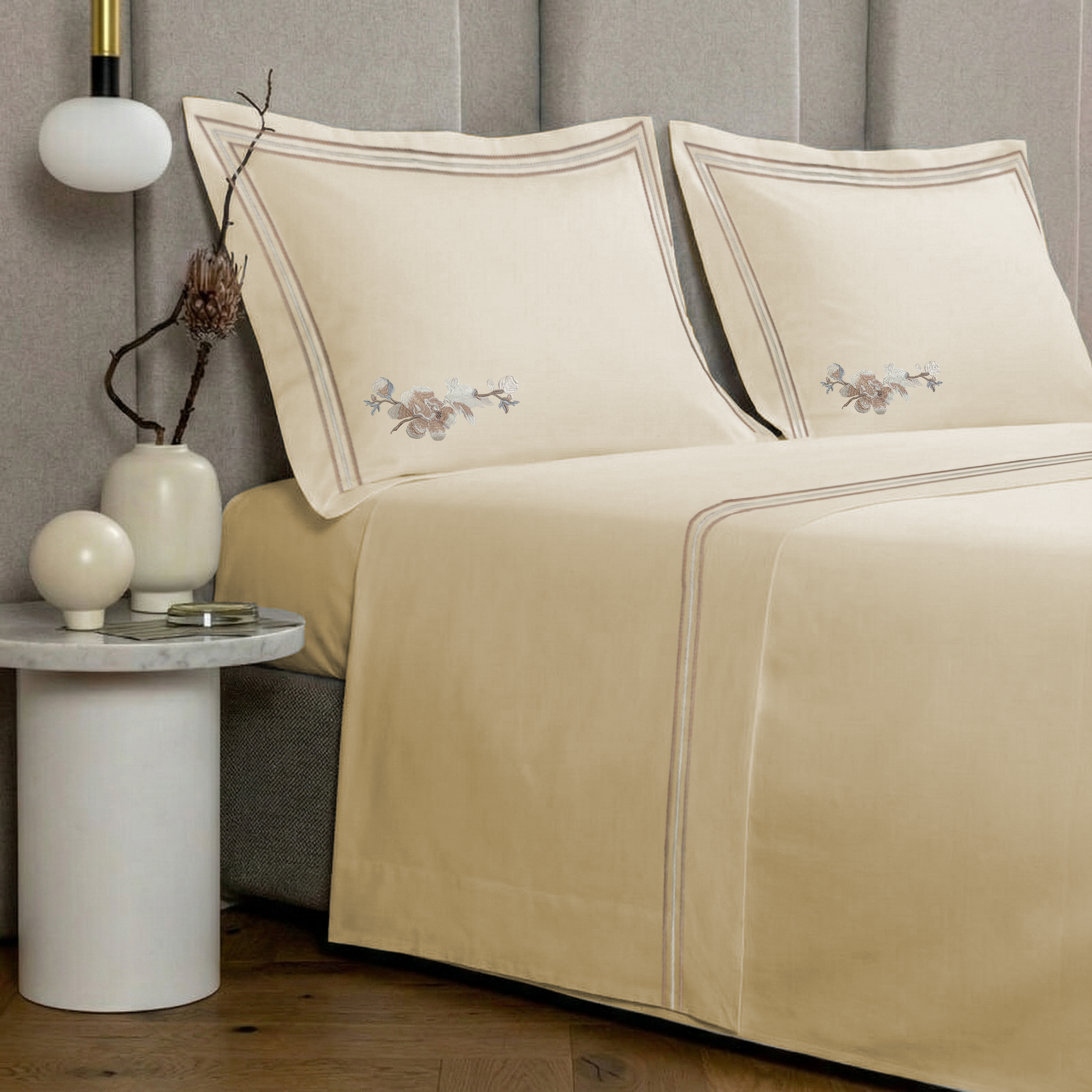 Summer Sheet Set (4 Pcs Set) - Bloom Embroidery