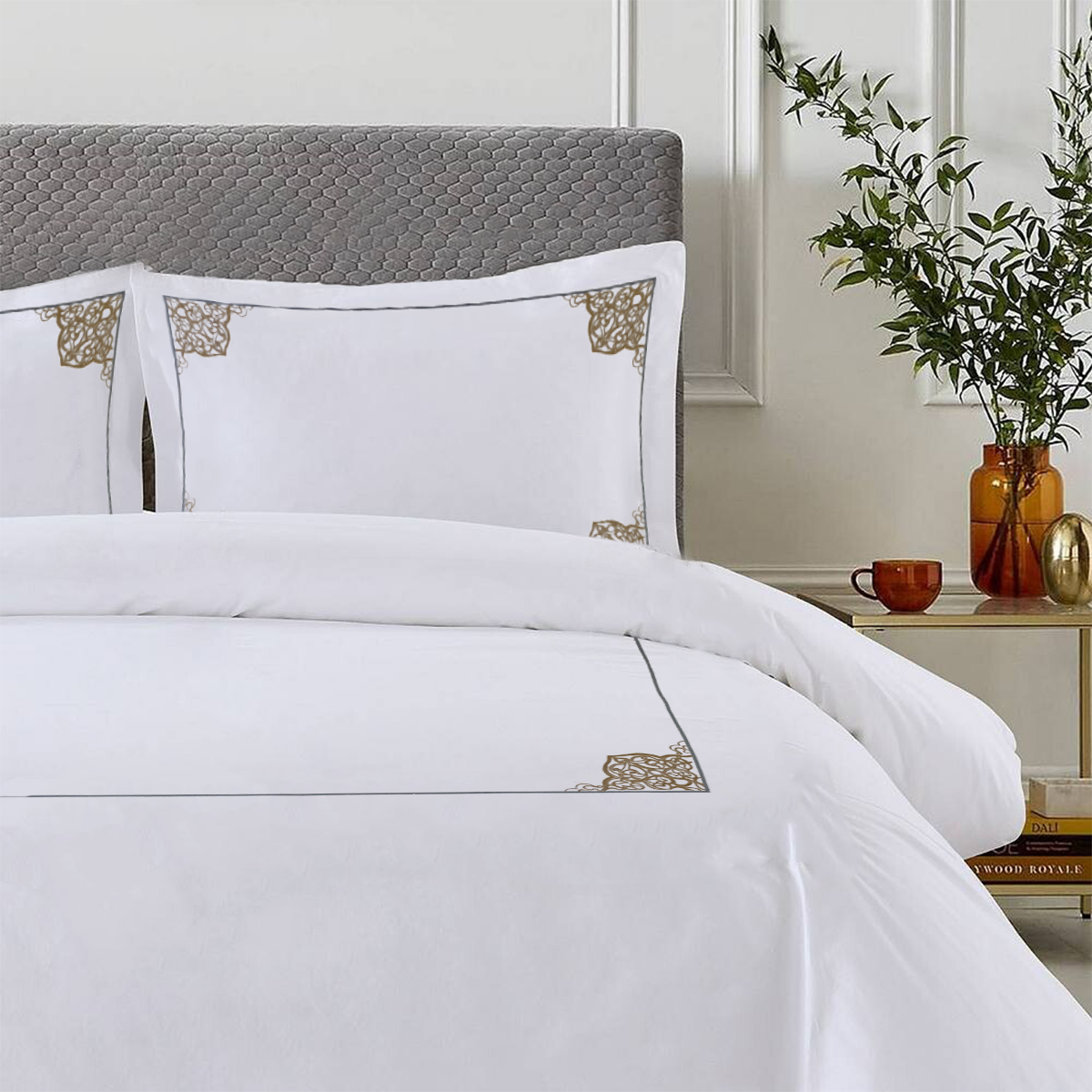 Winter Sheet Set (4 Pcs Set) - Castille Embroidery