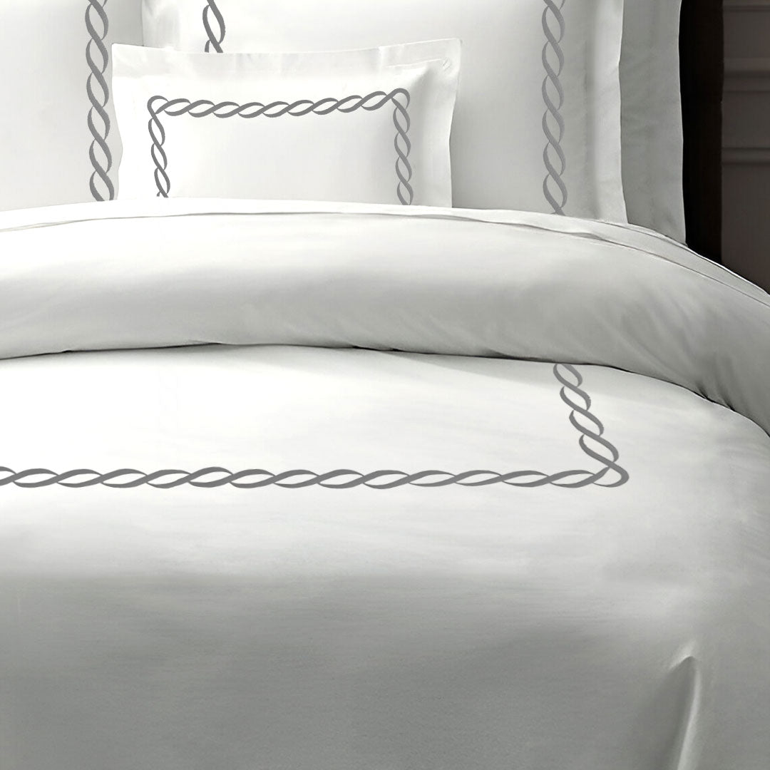 Winter Sheet Set (4 Pcs Set) - Chain Embroidery