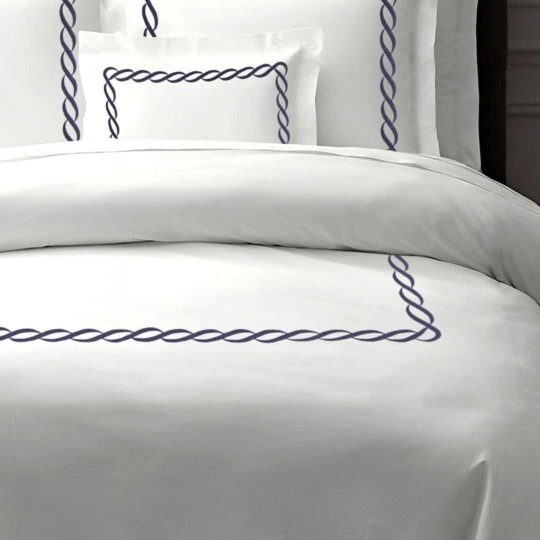 Quilt Cover - Chain Embroidery