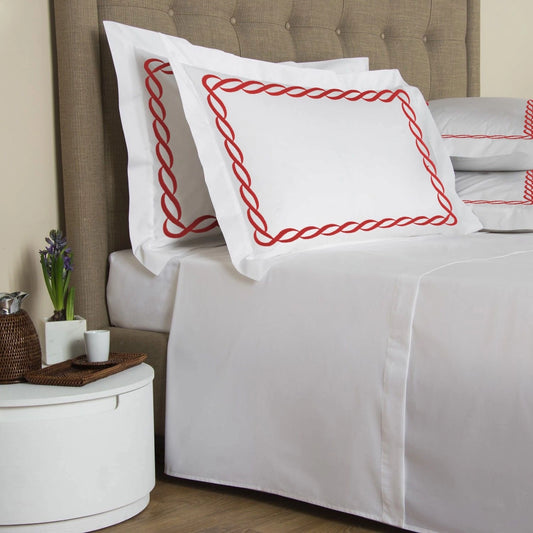 Chain Embroidery Bedsheet Set