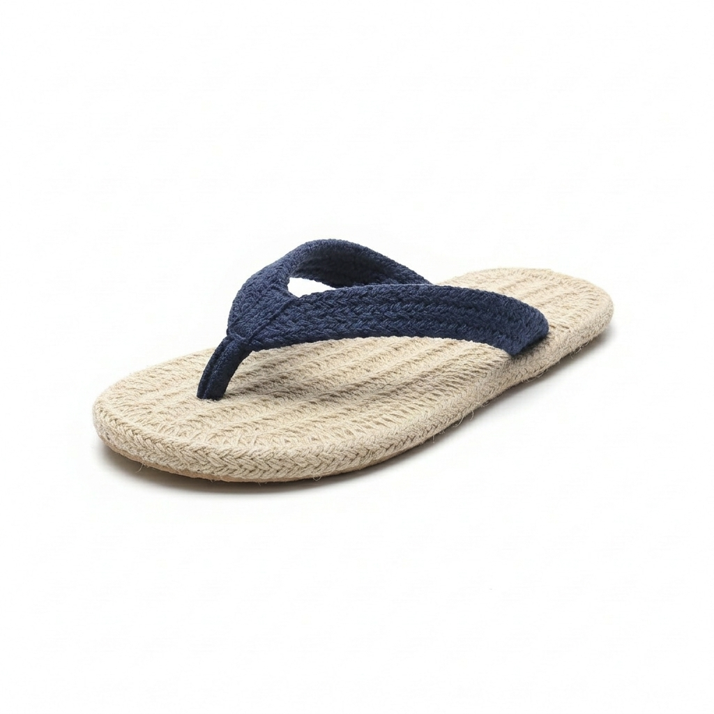 Sohum V Strap Cotton Braided Slippers