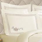 Bedsheet with Pillow Cover - Bloom Embroidery