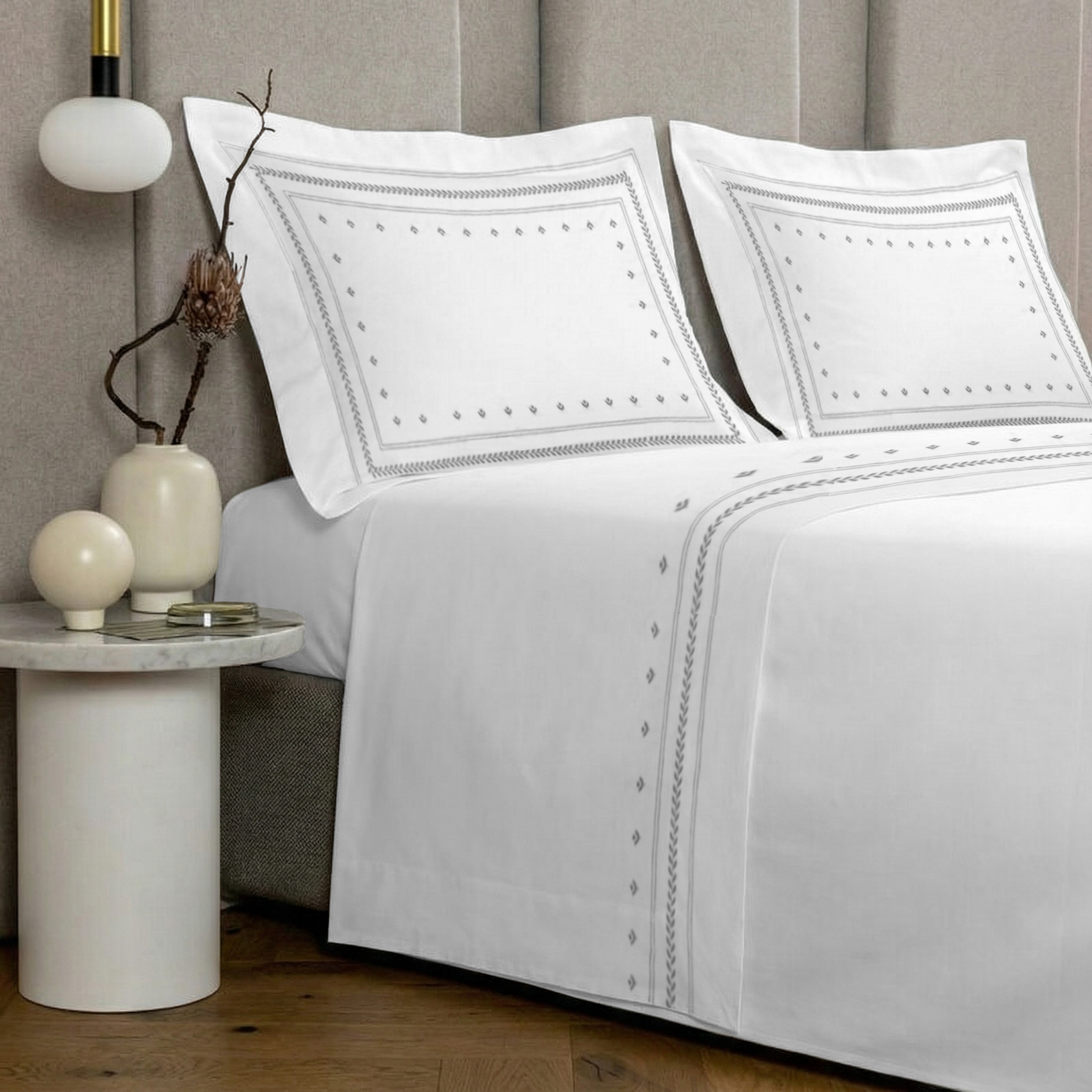 Summer Sheet Set (4 Pcs Set) - Jasmine Embroidery