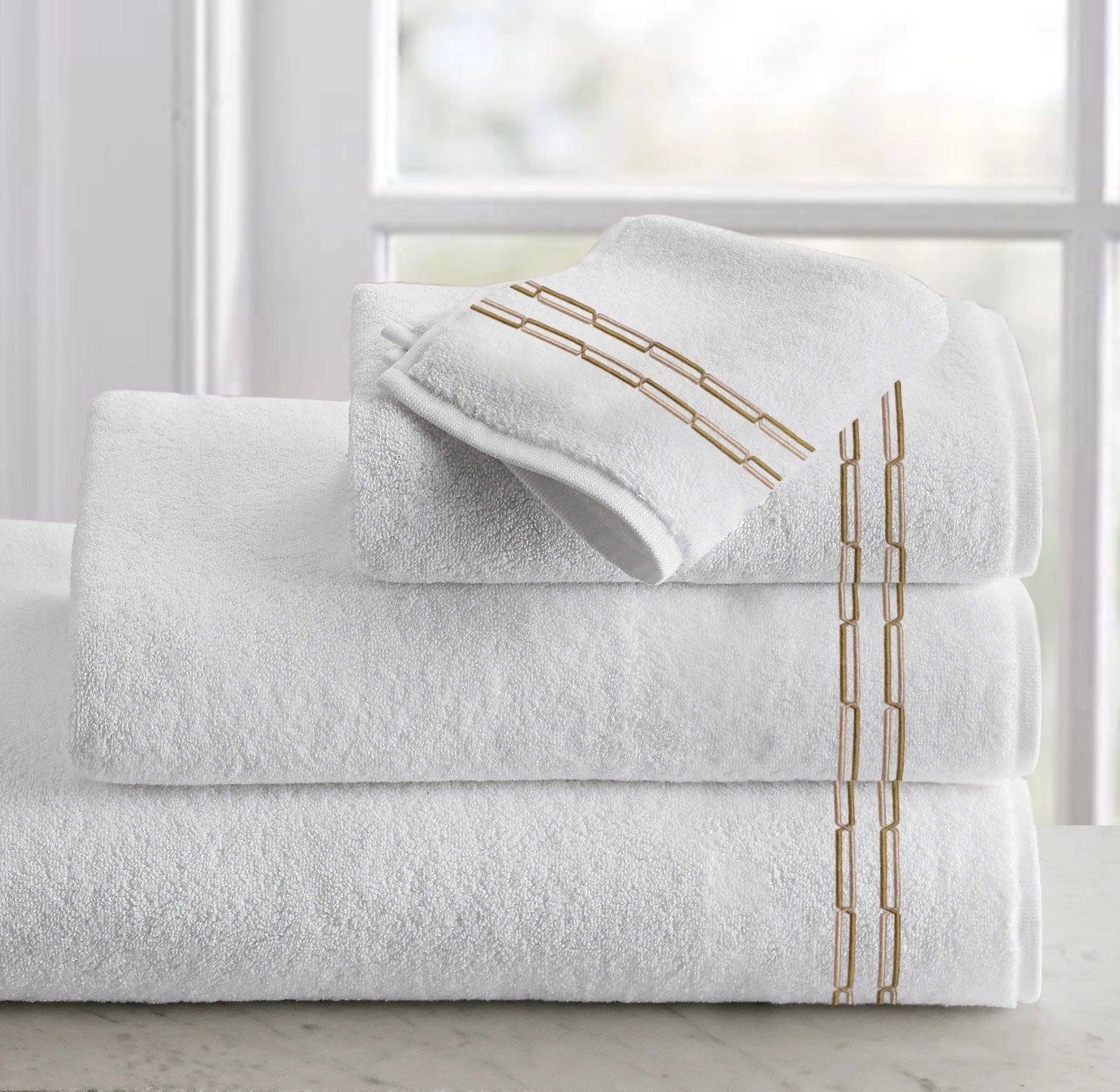 Lace White Embroidered Towel