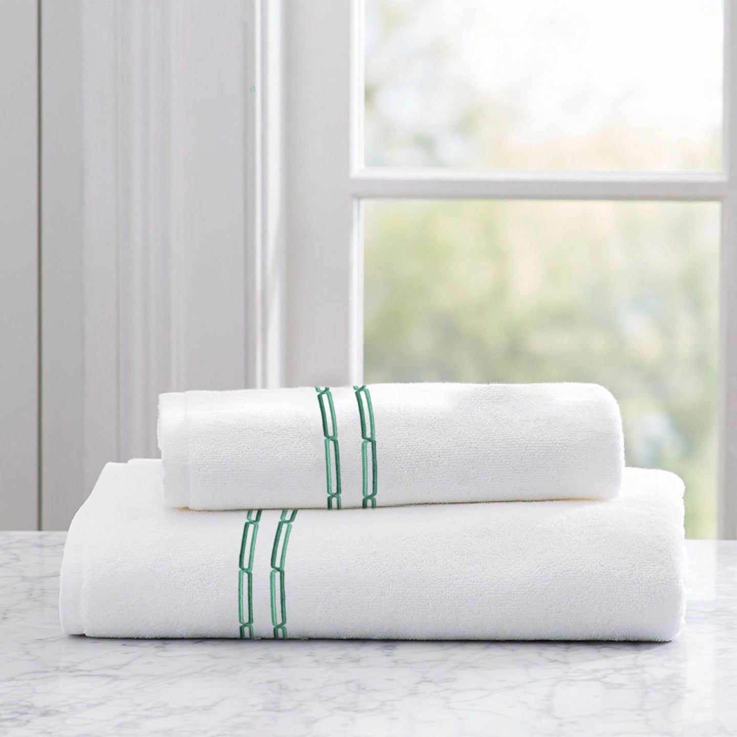 Lace White Embroidered Towel