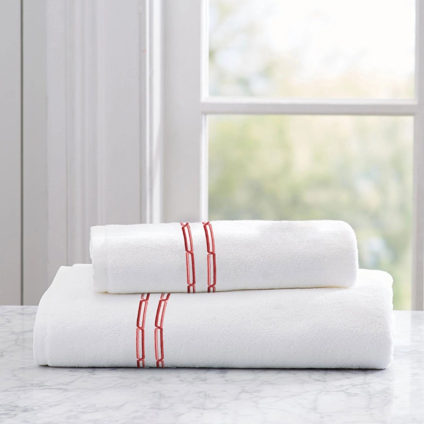 Lace White Embroidered Towel