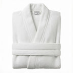 Bath Robe Waffle White