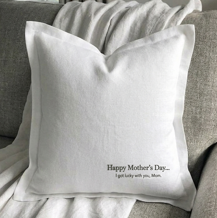 Cushion Cover with Customizable Message