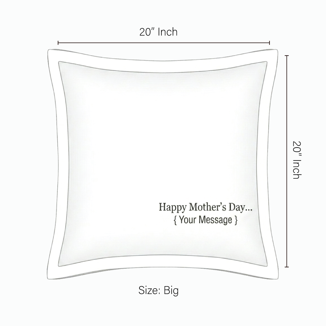 Cushion Cover with Customizable Message