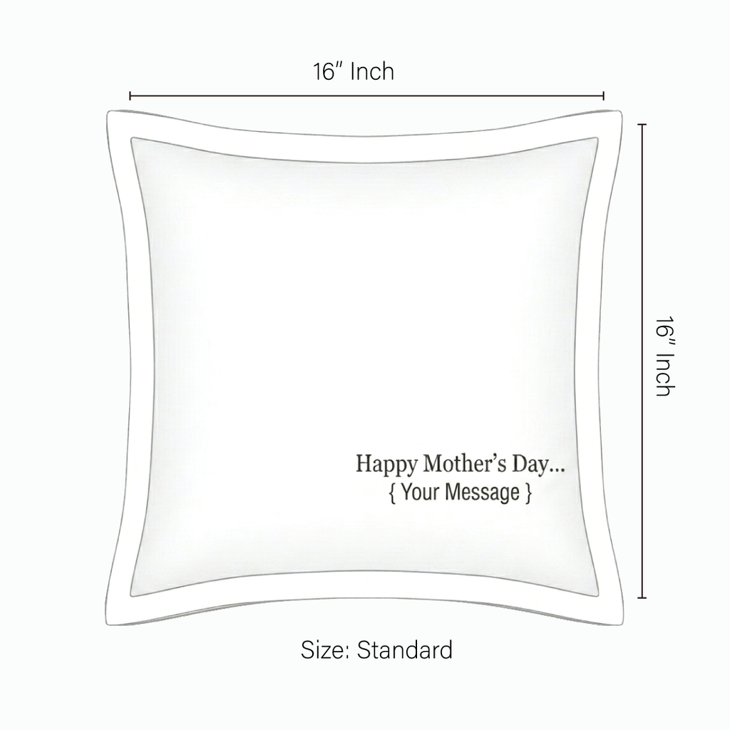 Cushion Cover with Customizable Message