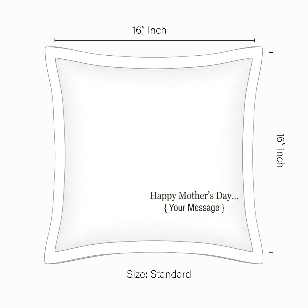 Cushion Cover with Customizable Message