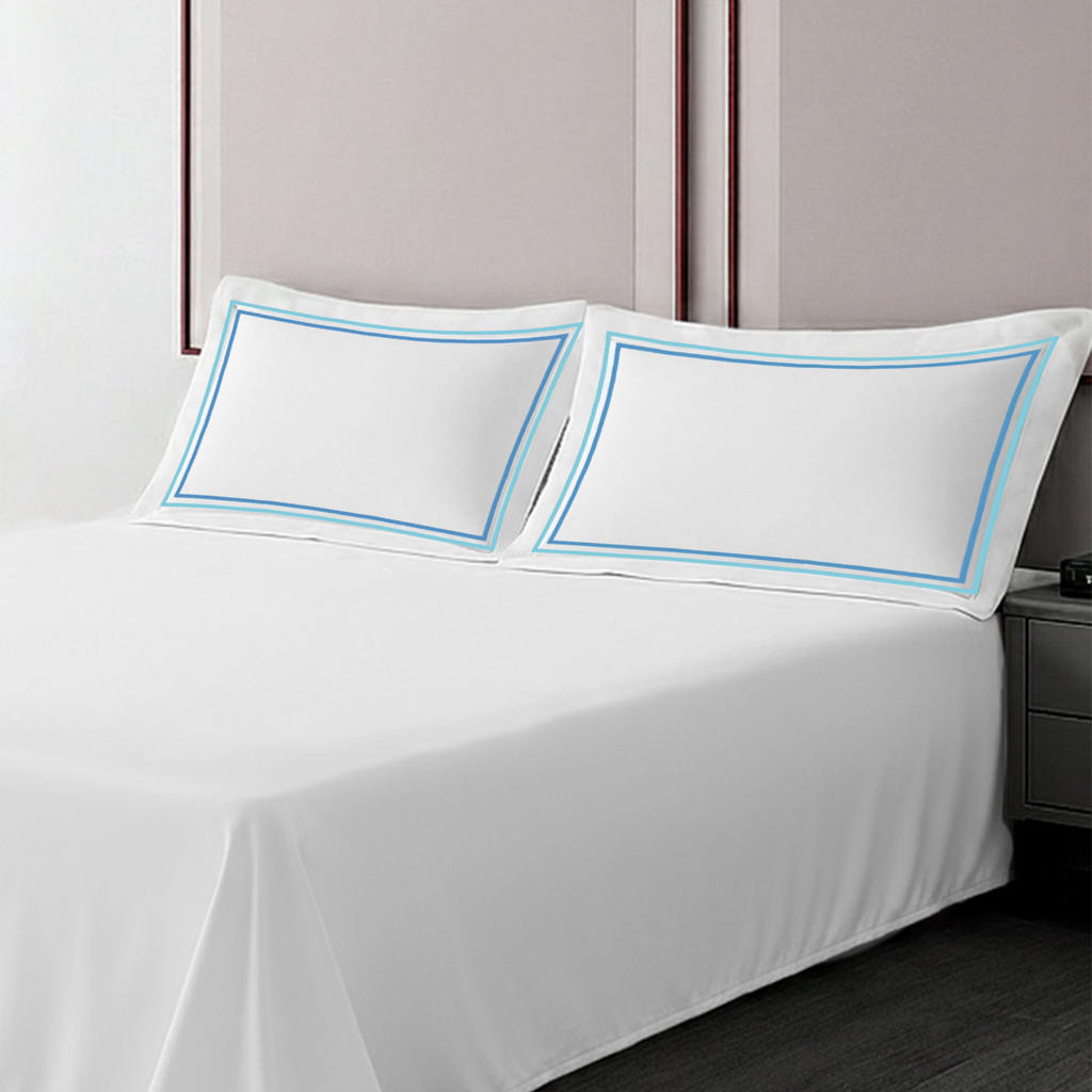 Pillow Cover + Flat Sheet (3 Pcs Set) - Marrow Embroidery