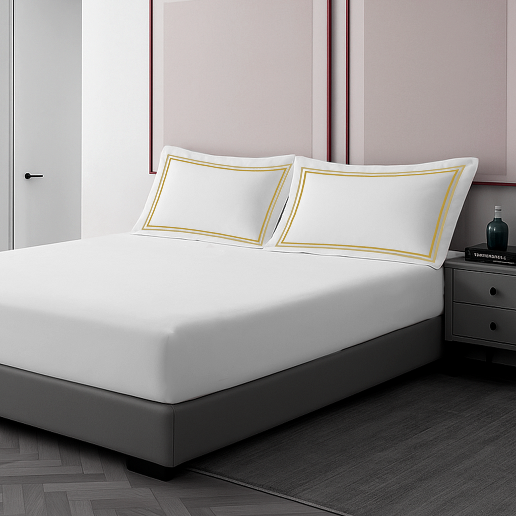 Pillow Cover + Fitted Sheet (3 Pcs Set) - Marrow Embroidery