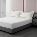 Pillow Cover + Fitted Sheet (3 Pcs Set) - Marrow Embroidery