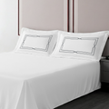 Pillow Cover + Flat Sheet (3 Pcs Set) - Mount Embroidery