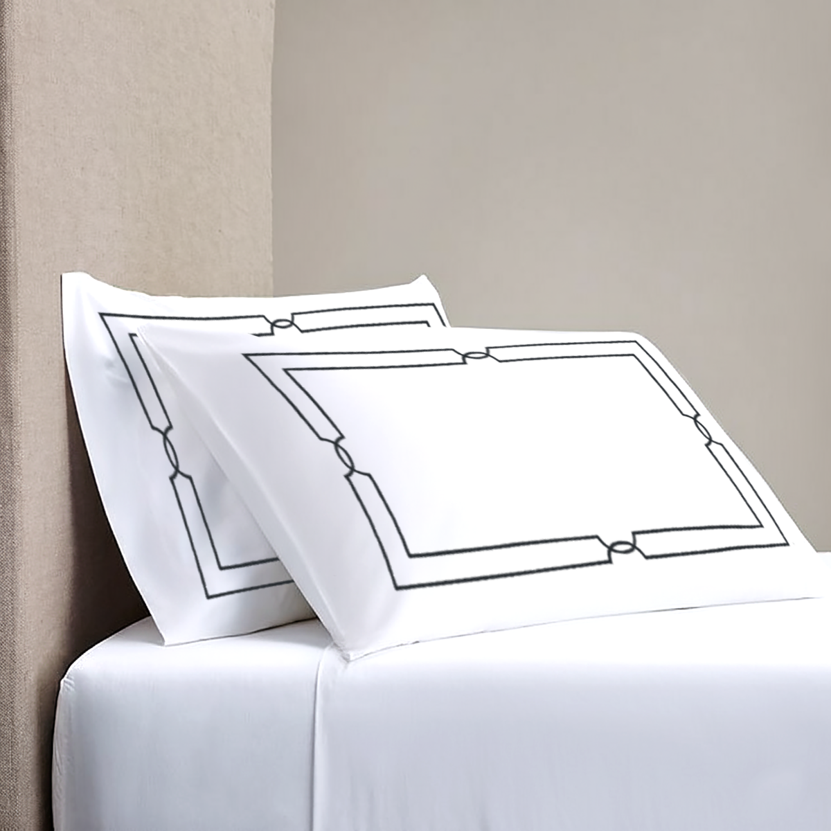 Pillow Cover + Fitted Sheet (3 Pcs Set) - Mount Embroidery