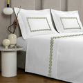 Summer Sheet Set (4 Pcs Set) - Olive Embroidery