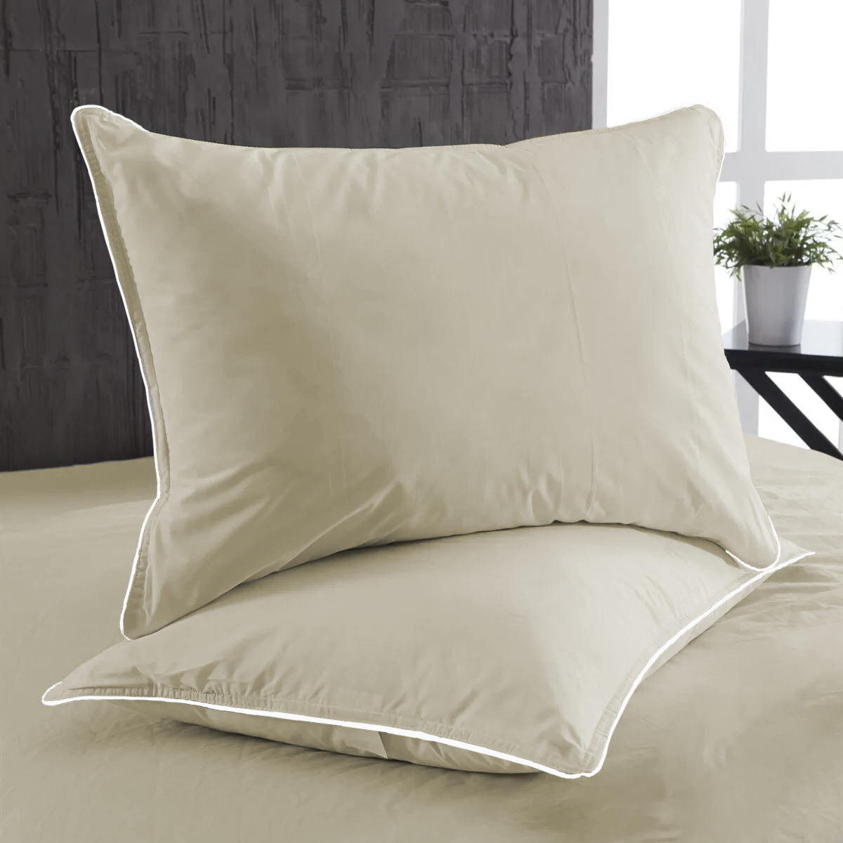Dawn Pillow Cover | Piping Pillow Cover | Colored Fabrics – Sohum Linen