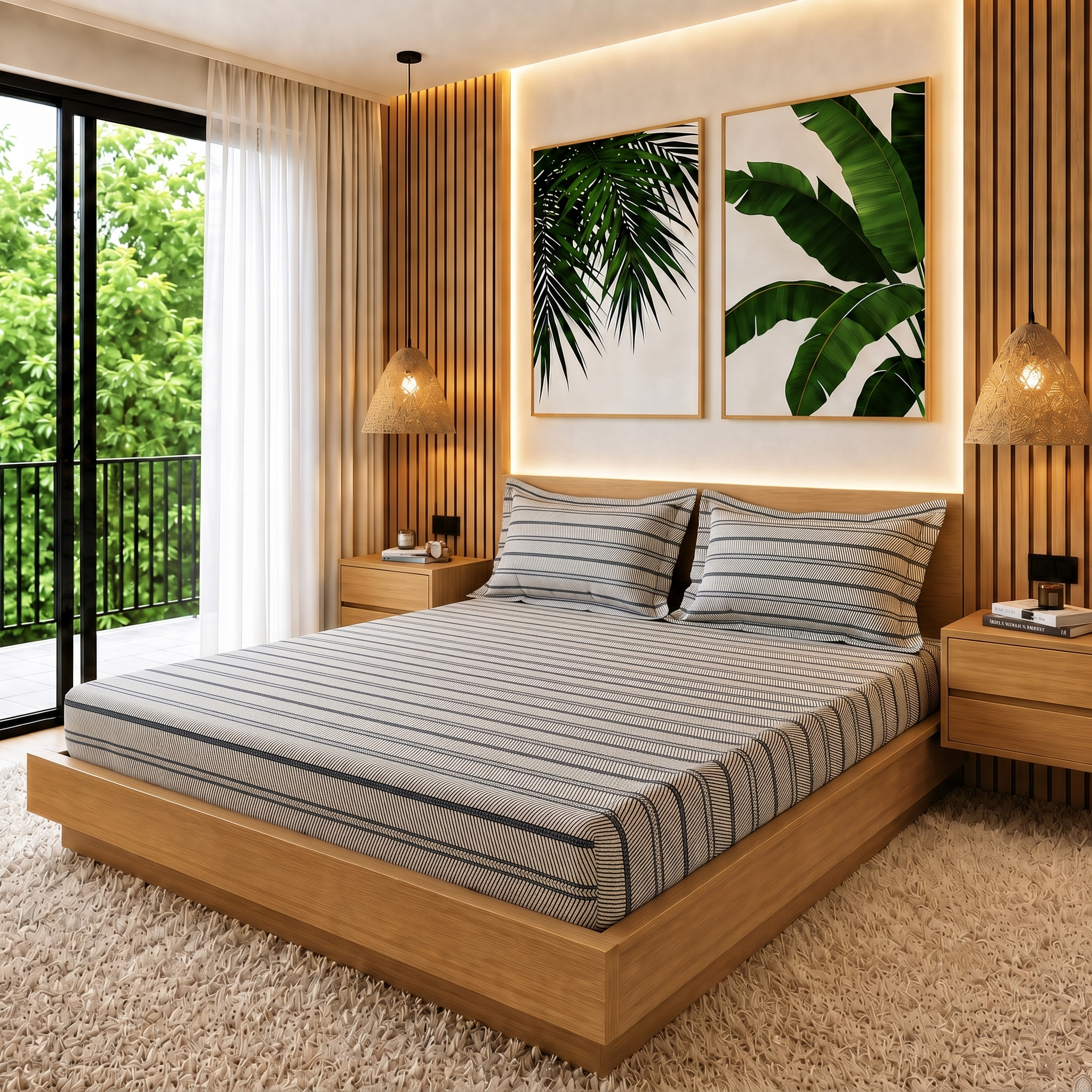Sohum Printed Bedsheet Set | 300 TC