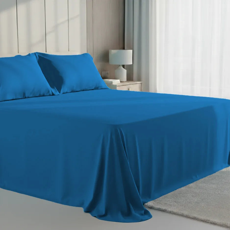 Pillow Cover + Flat Sheet (3 Pcs Set) - Eucalyptus