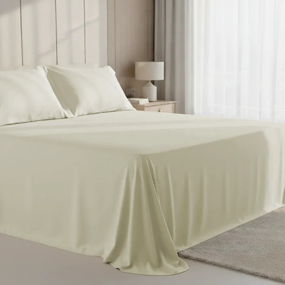 Pillow Cover + Flat Sheet (3 Pcs Set) - Eucalyptus