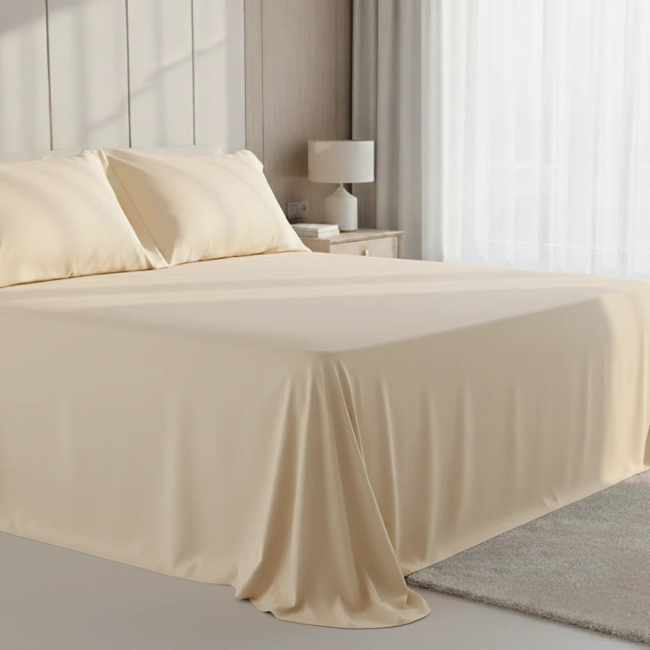 Pillow Cover + Flat Sheet (3 Pcs Set) - Eucalyptus