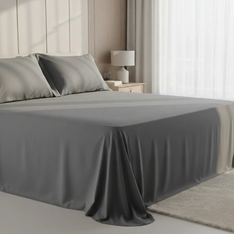 Pillow Cover + Flat Sheet (3 Pcs Set) - Eucalyptus