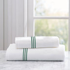 Roma White Embroidered Towel