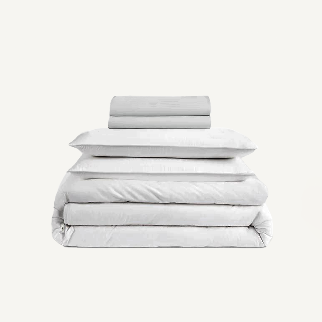 Winter Sheet Set (4 Pcs Set) - Classic White
