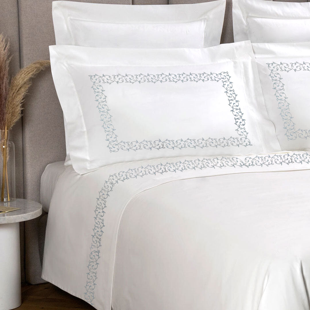 Top Sheet - Violet Embroidery