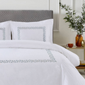 Winter Sheet Set (4 Pcs Set) - Violet Embroidery
