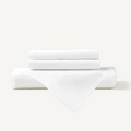 Pillow Cover + Flat Sheet (3 Pcs Set) - Classic White