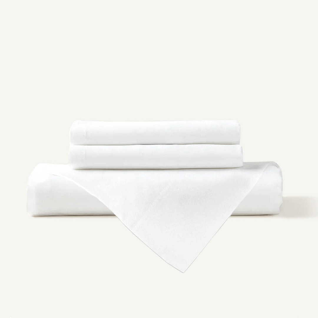 Flat Plain Bedsheet with Pillow Case