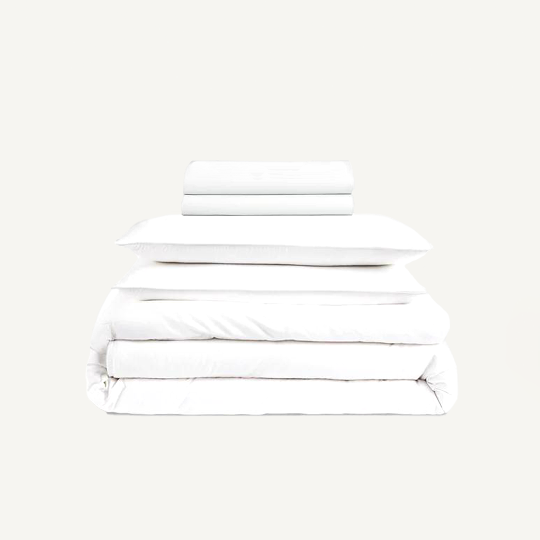 Winter Sheet Set (4 Pcs Set) - Classic White